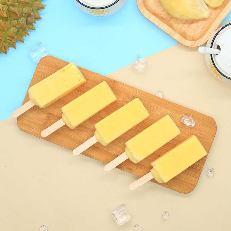 榴莲5支手工雪糕金枕口味冰淇淋果肉手包冰棍冰淇淋