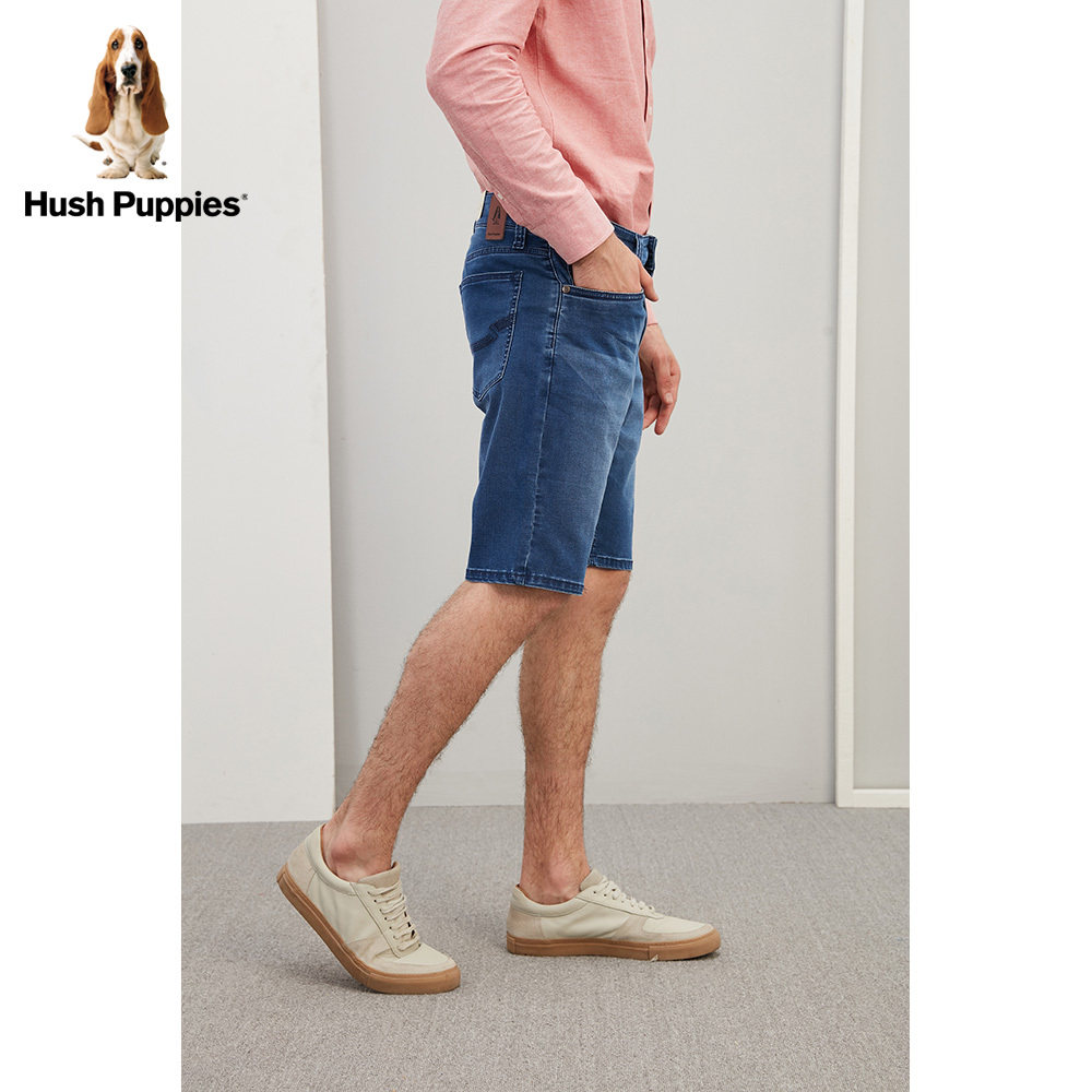 hushpuppies暇步士男装五袋男士牛仔短裤pq28382z牛仔裤