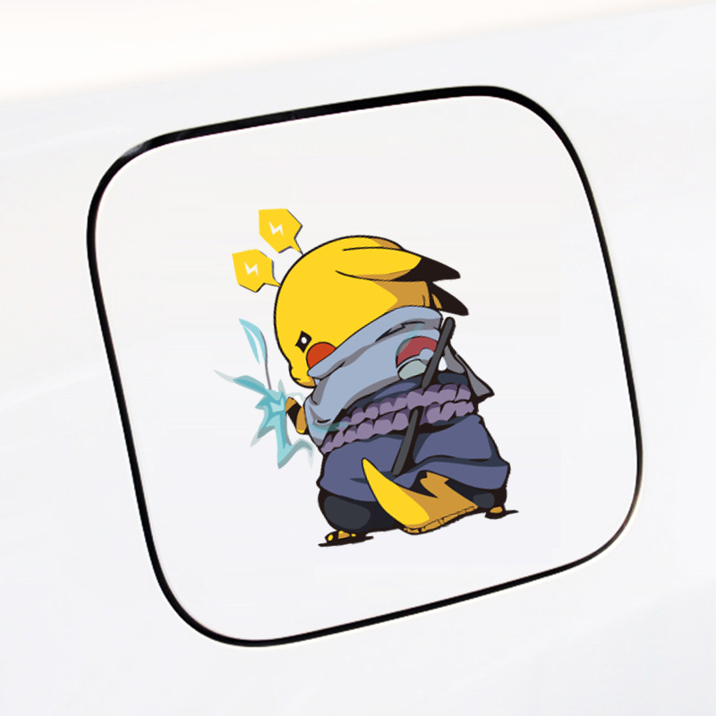 贴纸佐助皮卡丘汽摩摩托电动电动车车贴精灵火影忍者汽车装饰贴