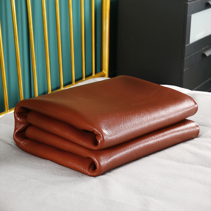 8米水牛皮凉席真皮软席子1.2/1.5m床凉席三件套加厚软席