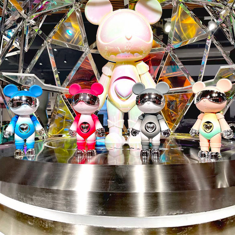 星际熊渐变眼罩系列摆件创意家居摆设办公室装饰礼品玩具公仔手办