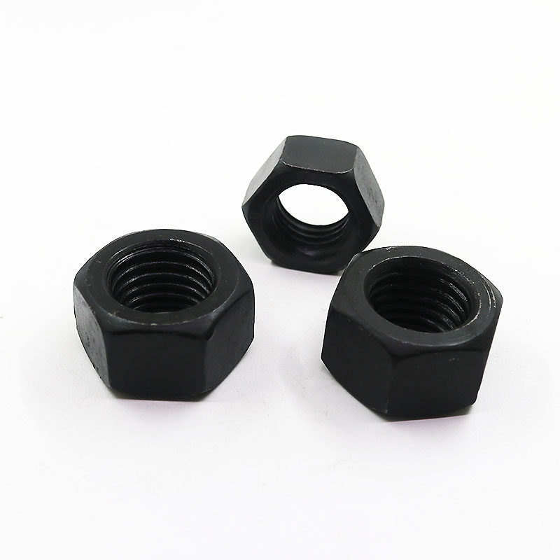 8级高强度发黑六角螺母螺帽gb6170m2m3m4m5m6m8m10m12m16m18m20螺母