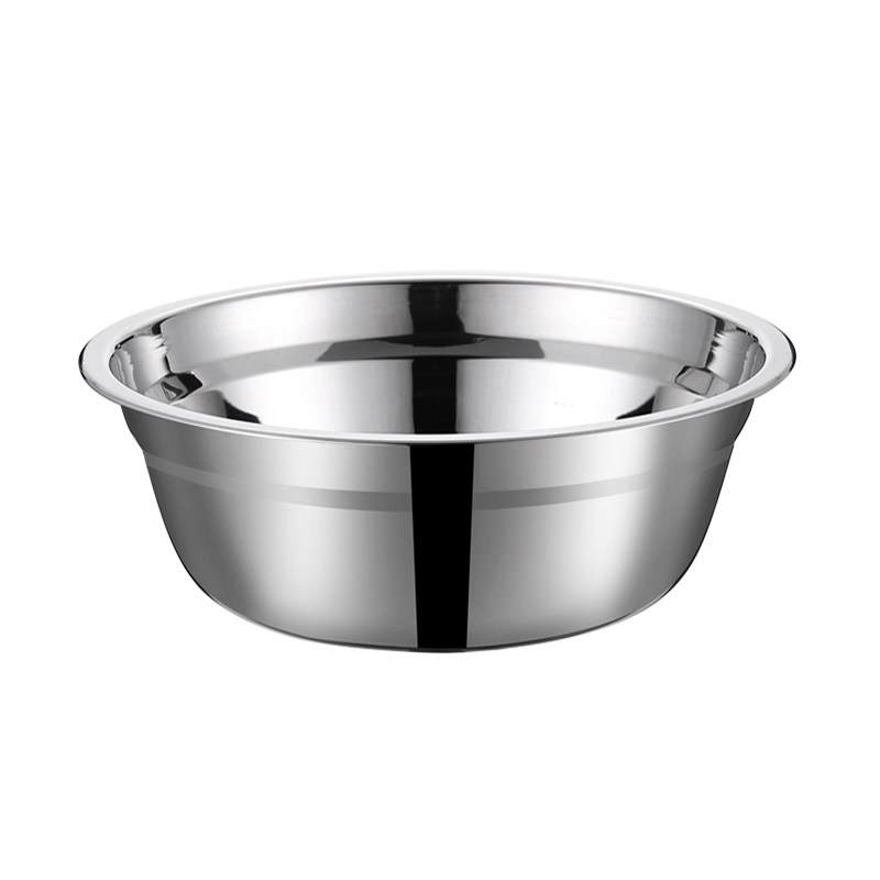 不锈钢圆盆大号食堂家用铁汤盆汤盘厨房汤碗洗菜盆盆