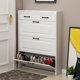 Ultra-thin shoe cabinet household door tipping bucket narrow storage console cabinet 17cm simple space saving large capacity small shoe rack Ultra-thin shoe cabinet household door tipping bucket narrow storage console cabinet 17cm simple space saving large capacity small shoe rack