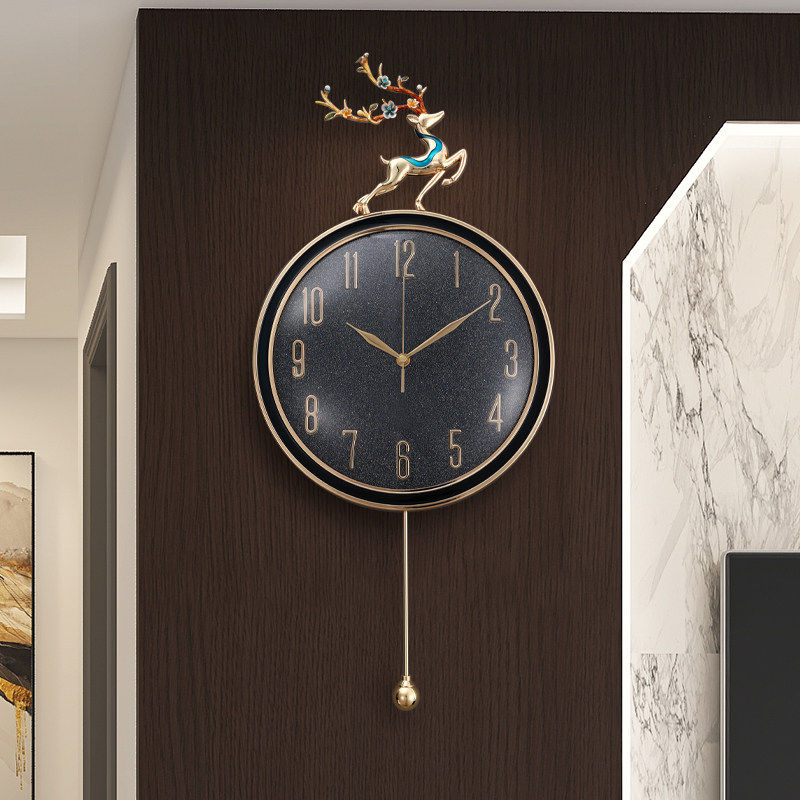北欧挂钟时尚客厅挂墙时钟卧室挂表家用钟表挂钟