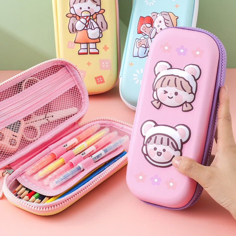 文具盒幼儿园高颜值简约女孩少女创意耐摔网红一年级笔袋
