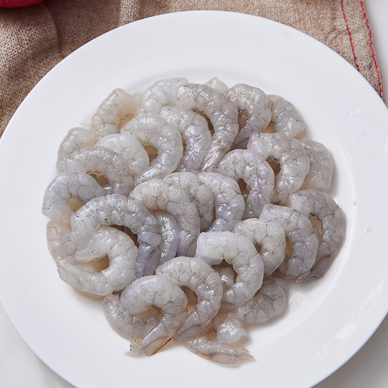 鲜虾仁去虾线健身减脂餐非即食沙拉青虾仁冰冻抽肠海虾仁大号包邮