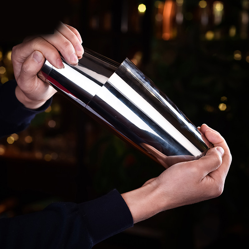 酒器调酒mrslim不锈钢波士顿美式2段大小厅杯摇酒壶调酒器