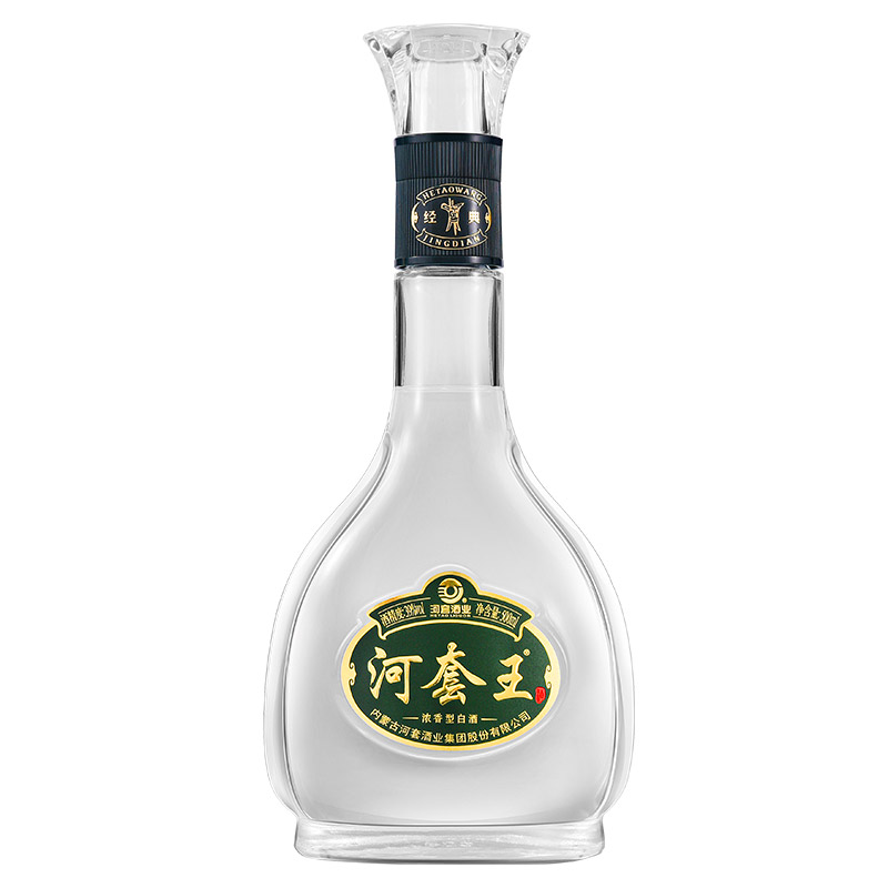 39度500ml低度浓香纯粮食白酒送礼聚会自饮酒 河套酒 怀旧96 河套王