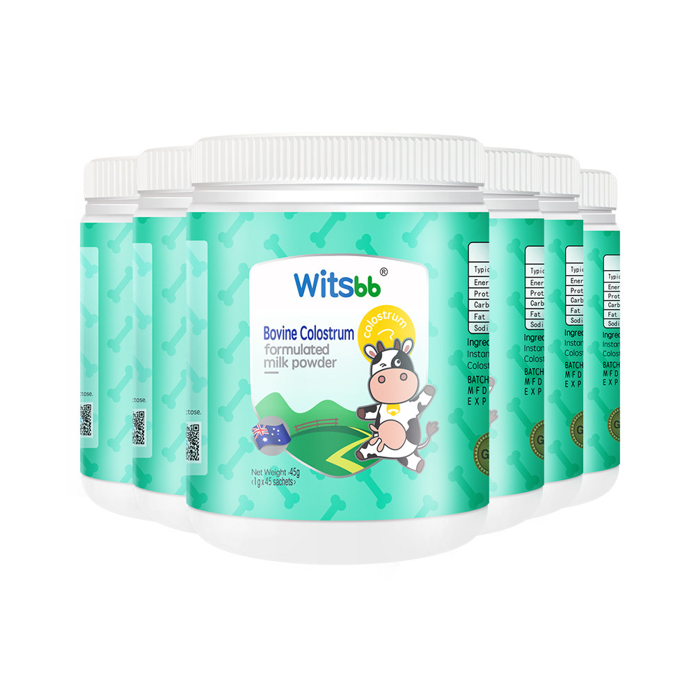 澳洲witsbb健敏思婴幼儿儿童牛初乳粉1g*45包/罐*6罐