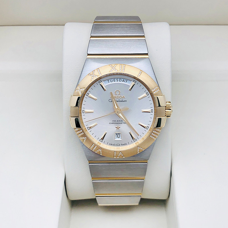 自营中古omega欧米茄星座间金手表123.25.38.22.02.002瑞士腕表