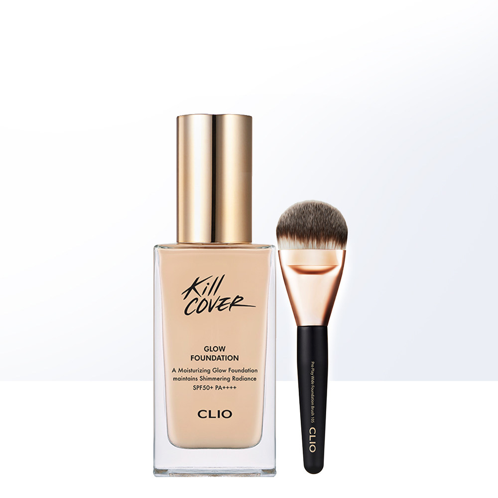 粉底液clio珂莱欧水润干皮亲妈化妆韩国散粉美妆粉底液