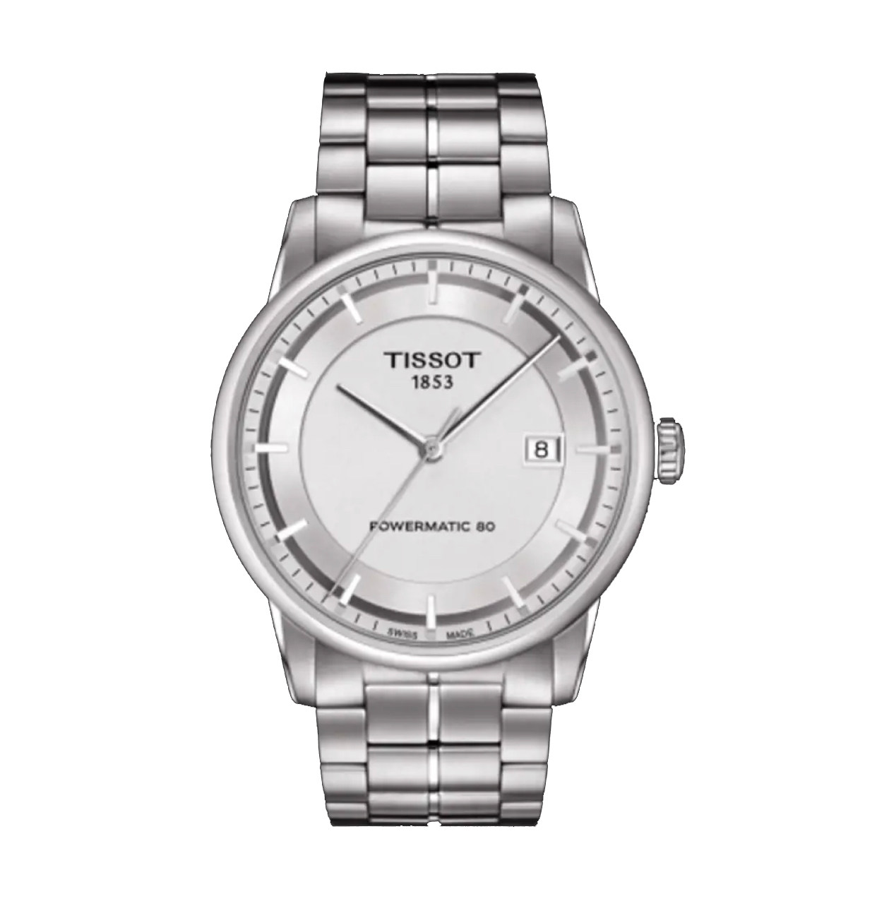 直营tissot天梭豪致系列经典白色男士机械腕表瑞士腕表