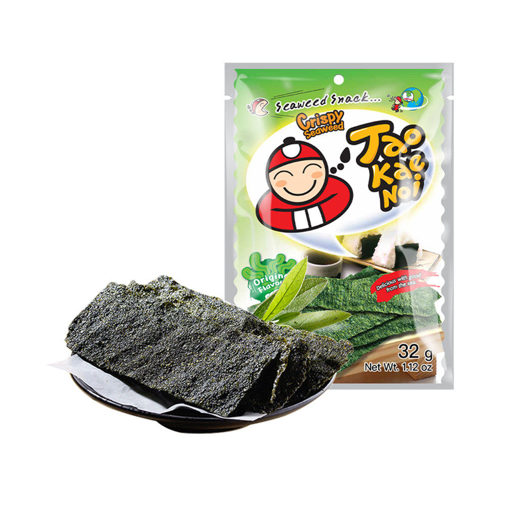 泰国进口taokaenoi/老板仔原味香脆海苔32g即食紫菜零食