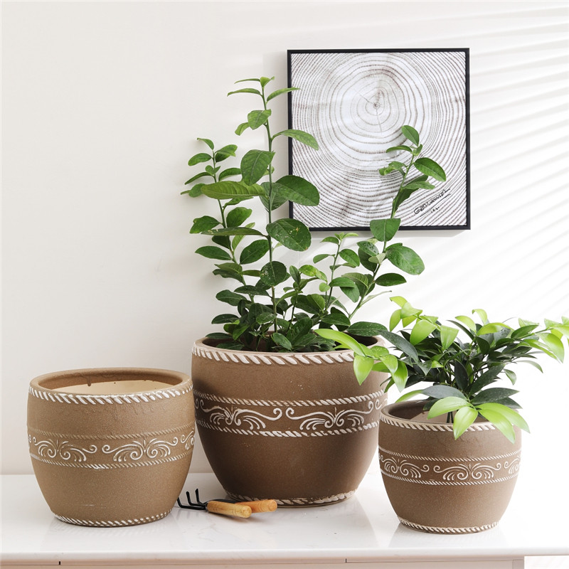 大口径陶缸落地特大号陶瓷花盆客厅阳台种树盆新花盆