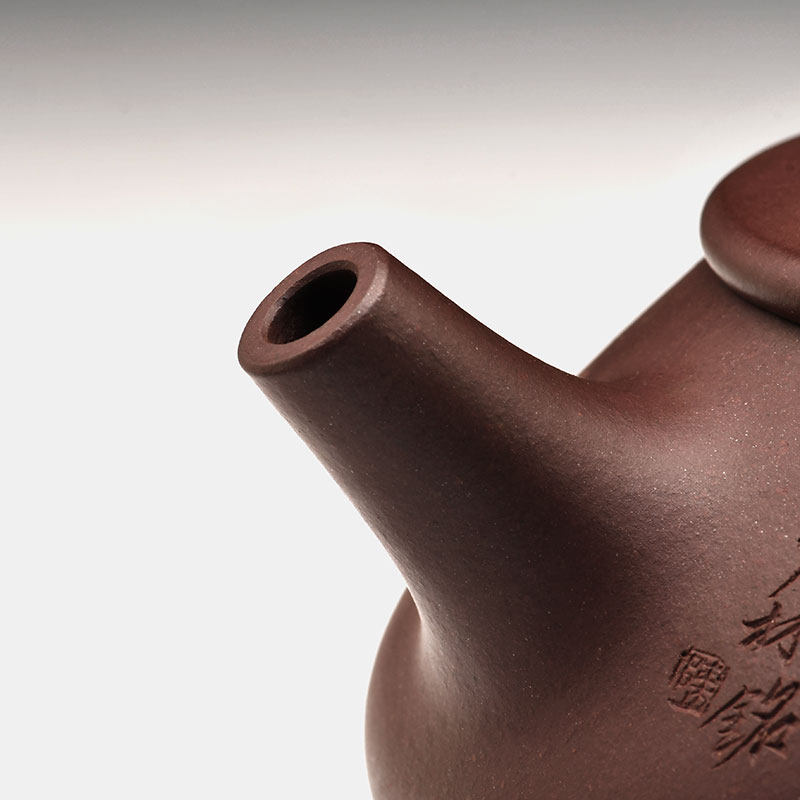 壶天福地吴建平建平手工石瓢壶紫砂壶大品茶壶原矿底槽茶壶