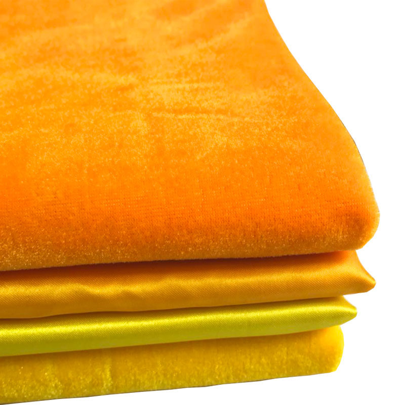 黄色布料佛堂供布寺庙黄布金黄色绸布橘黄色金丝海绵垫