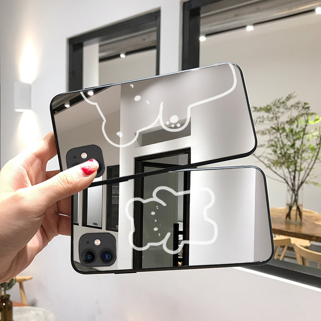 Mirror iphone apple 11 mobile phone case 11promax bear 11pro with mirror xr makeup x makeup xs anti-drop xsmax eleven 7p8p female 6s seven 6p eight 8plus mirror 7plus female Mirror iphone apple 11 mobile phone case 11promax bear 11pro with mirror xr makeup x makeup xs anti-drop xsmax eleven 7p8p female 6s seven 6p eight 8plus mirror 7plus female