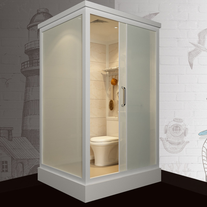 一体式整体简易淋浴房家用浴室室间玻璃洗澡间移动整体淋浴房