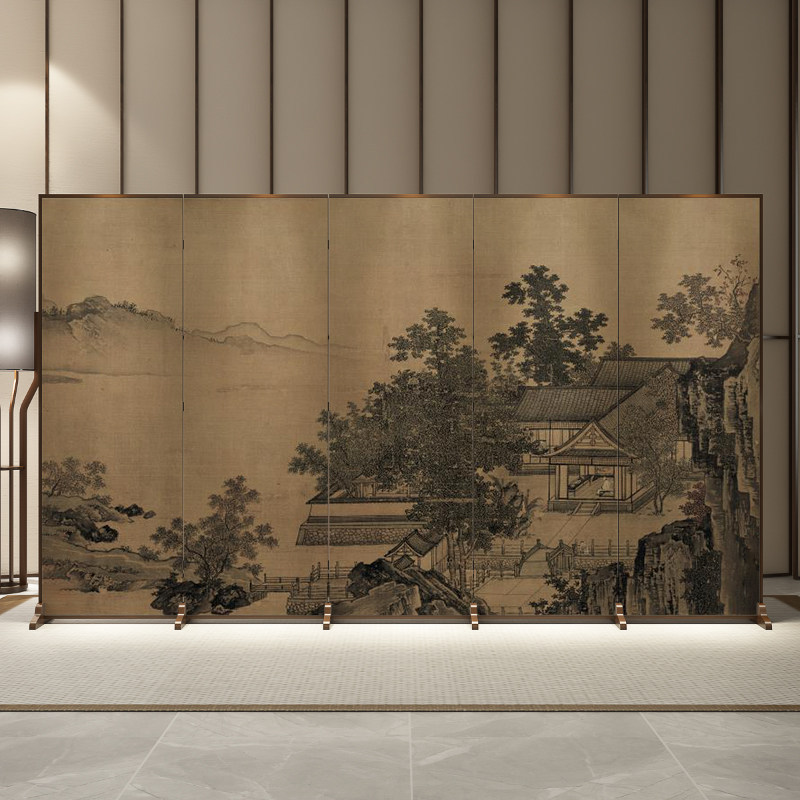 中式古典屏风隔断客厅玄关办公室遮挡书房古风折屏