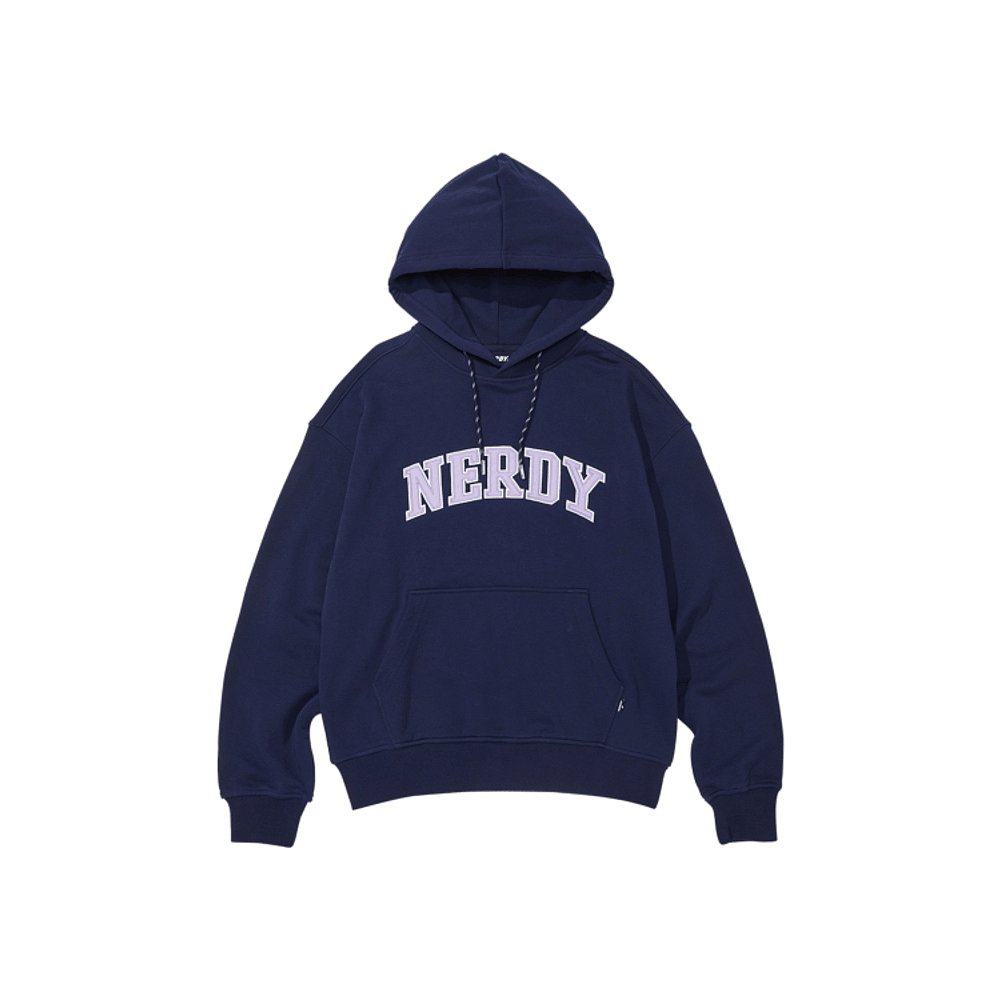 韩国直邮nerdy运动卫衣男女款舒适休闲深蓝色pnef22ke1216卫衣