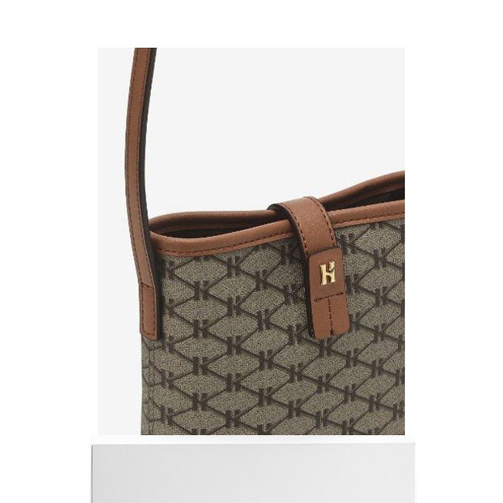 韩国直邮hazzys哈吉斯女士轻奢皮革灰色迷你斜挎通用款女包