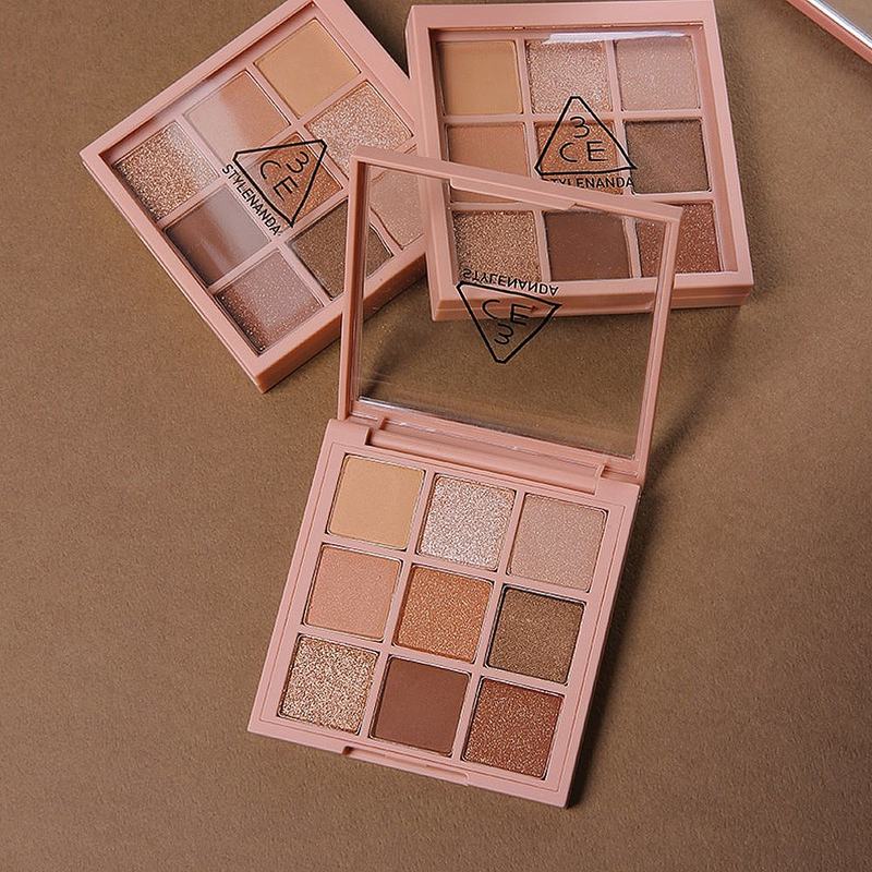 香港直邮3ce九宫格眼影盘9色珠光眼影钻石盘overtake-图4