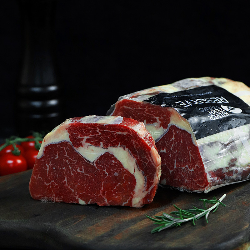 臻的的牛新西兰肉眼原切牛排5片家庭装草大块牛排