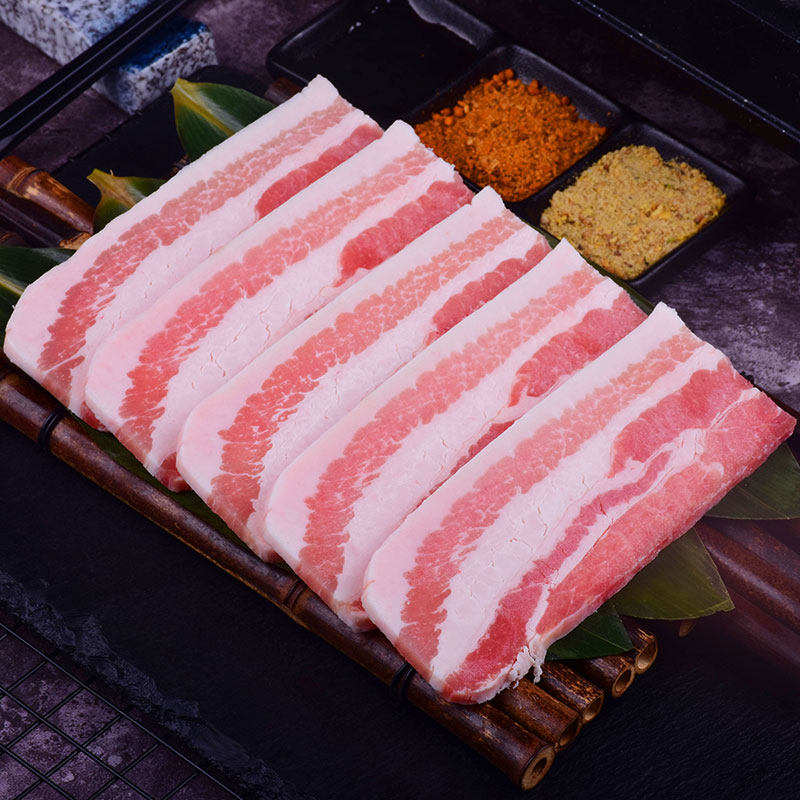 厚切猪五花肉片250g韩式烤肉烤五花肉食材烧烤半成品散养猪肉