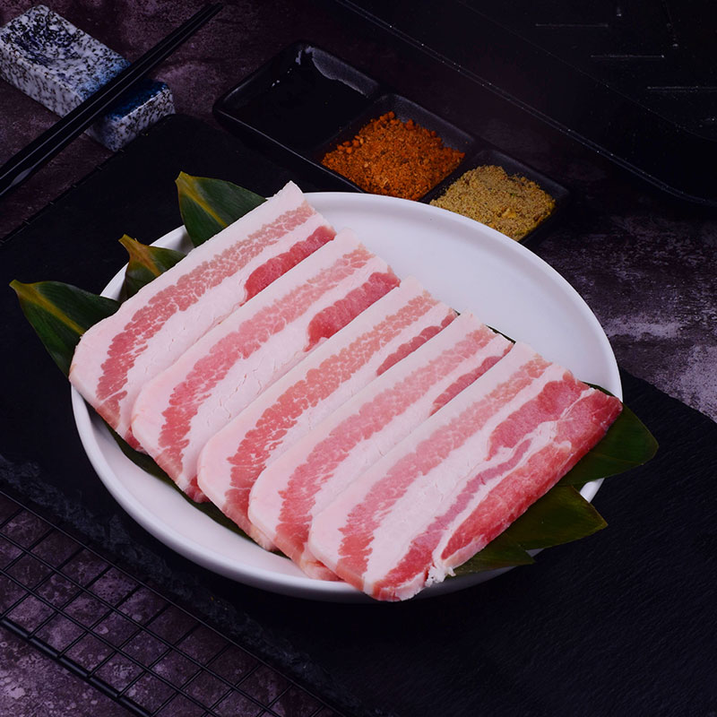 厚切猪五花肉片250g韩式烤肉烤五花肉食材烧烤半成品散养猪肉