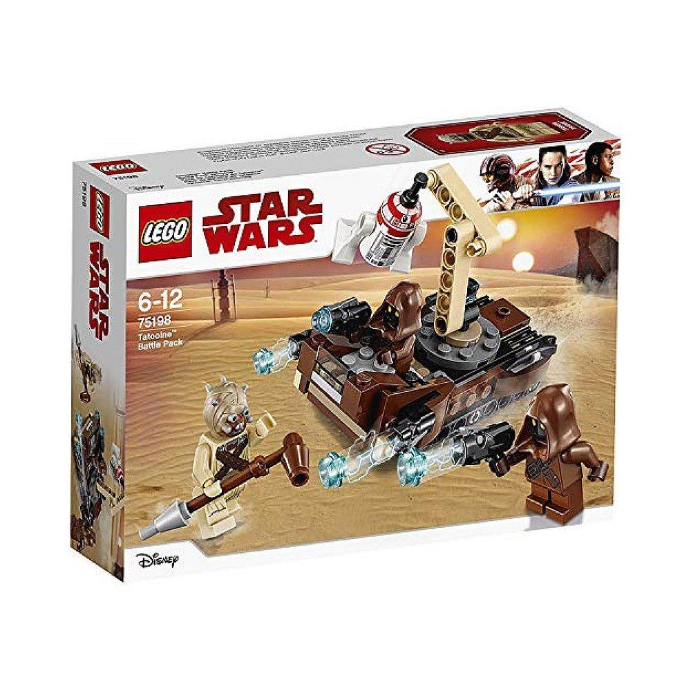 日本直邮乐高积木星球大战塔图战斗75198建构