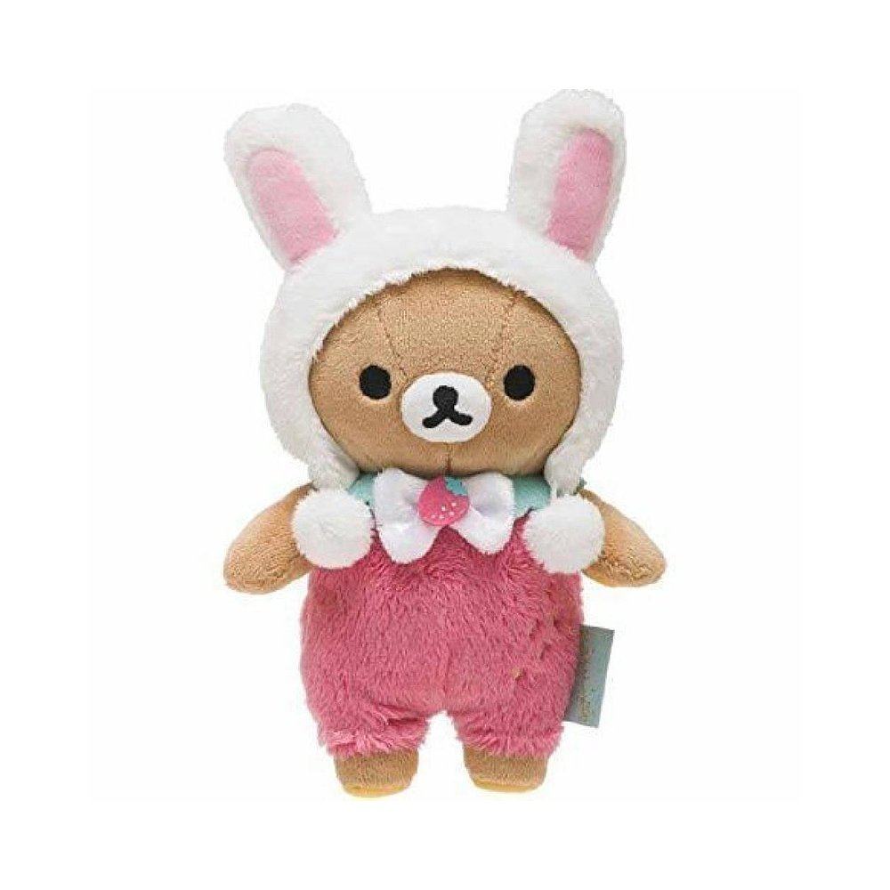 日本直邮sanx轻松熊大家都是草莓系列毛绒公仔毛绒布艺类玩具