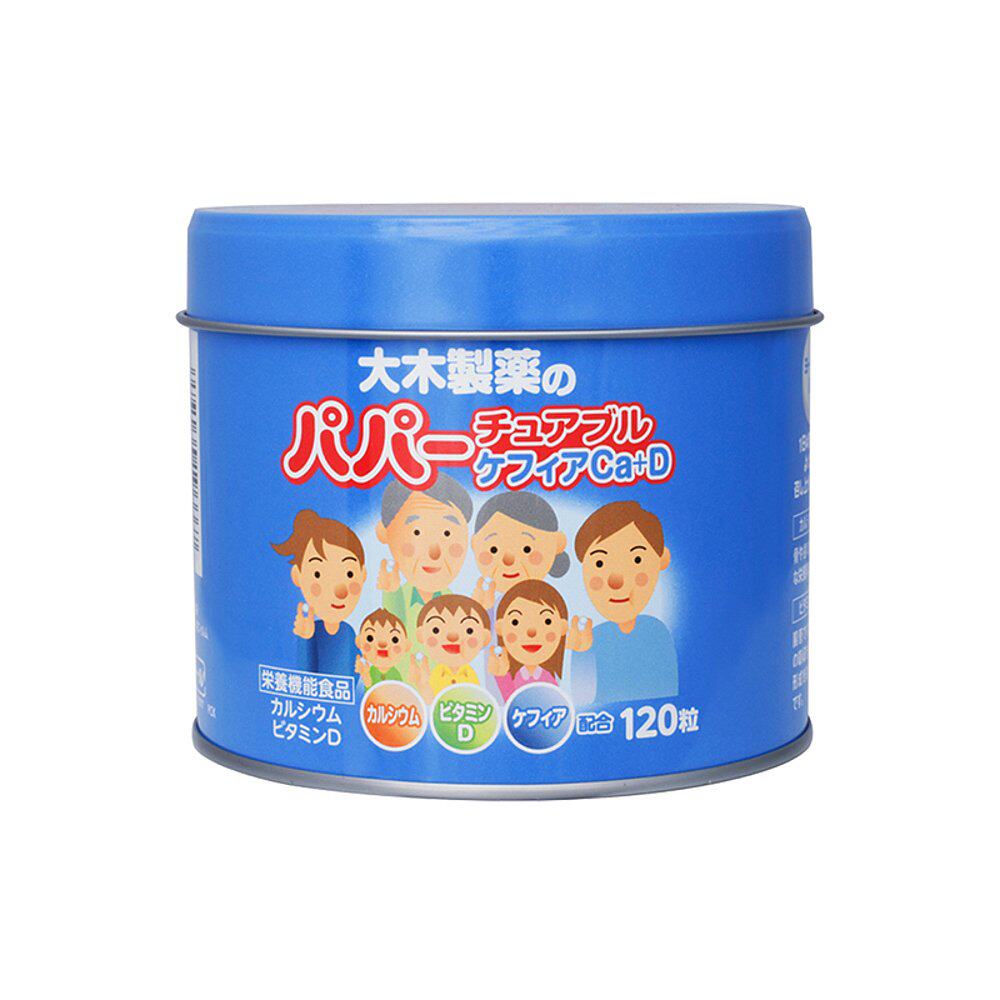 日本直邮ohkiseiyaku大木制药乳酸菌维生素营养补充钙片120粒复合