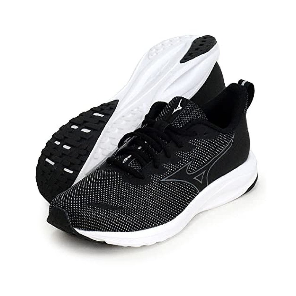 日本直邮美津浓mizunoesperanza跑鞋运动鞋黑银灰260cm4e