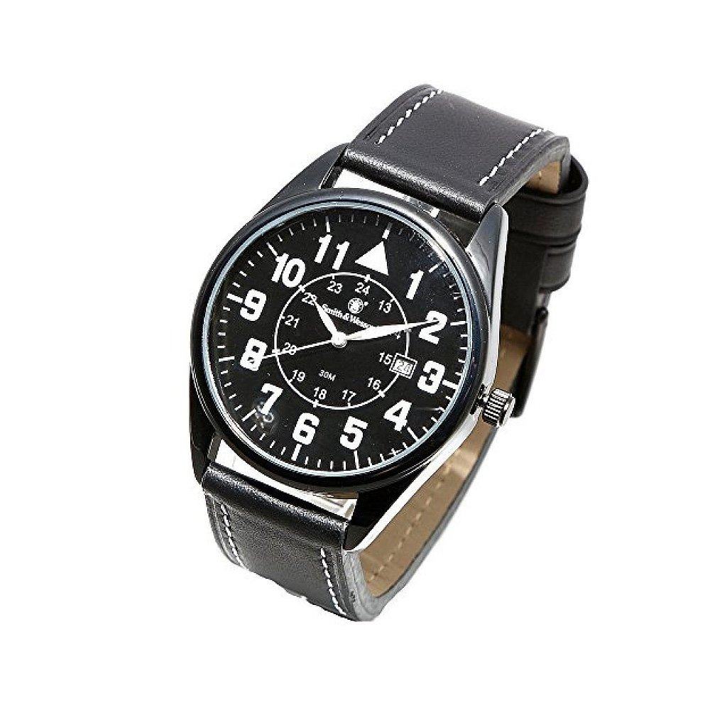 日本直邮smithwesson史密斯威森civilian石英手表43mm黑色日韩腕表