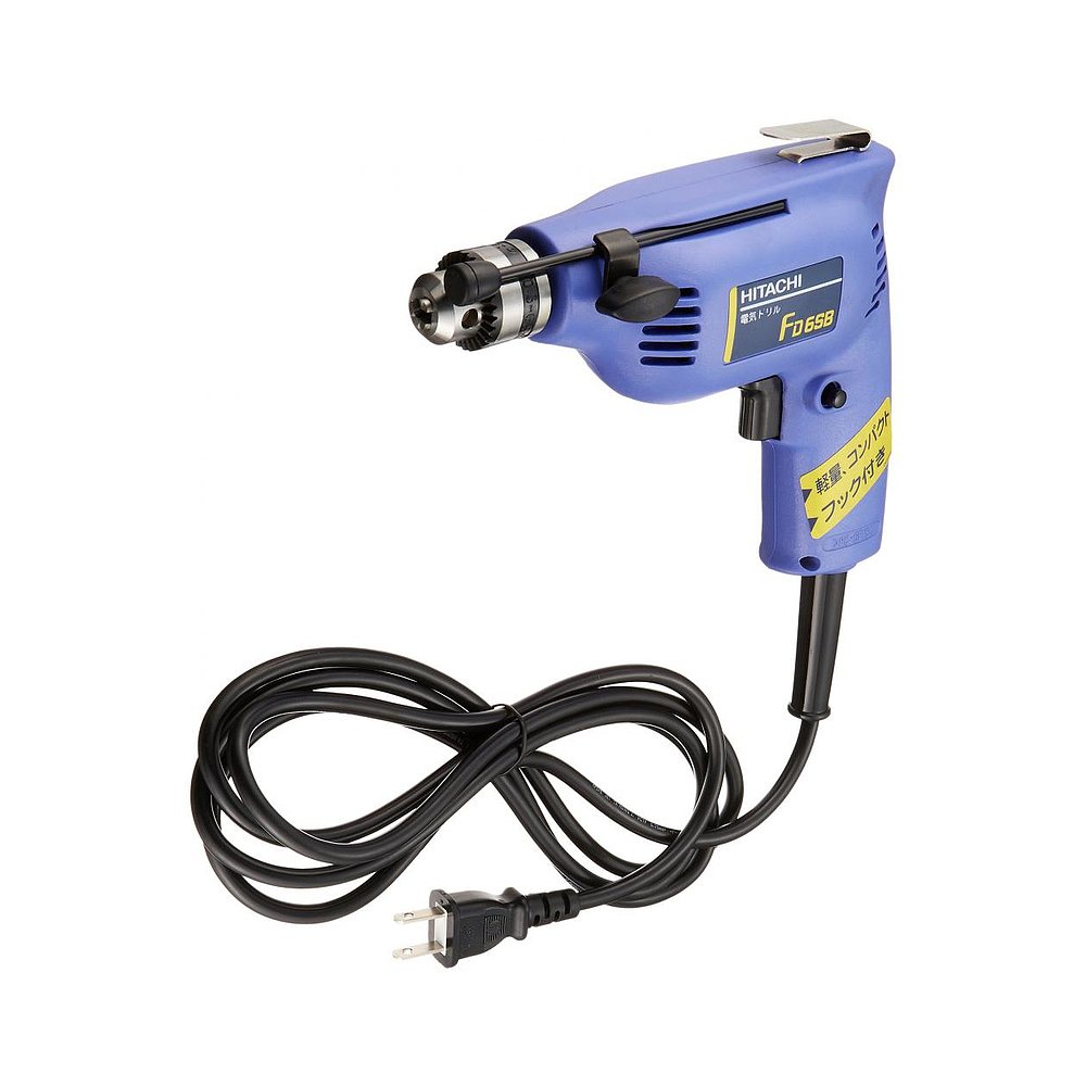 日本直邮hikoki电钻铁工65mm木工13mmac100v240w电钻