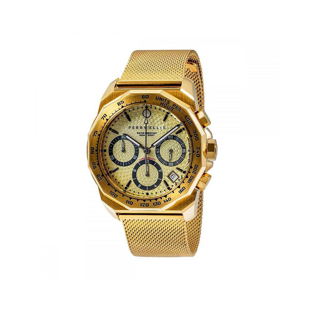 日本直邮perryellis派瑞艾力手表金色可调调节腕带日韩腕表