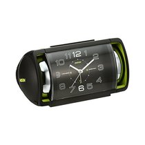 (Japan Direct mail) Seiko Seiko Works pointer alarm clock PYXISRAIDEN large volume black minimalist for home sleeper