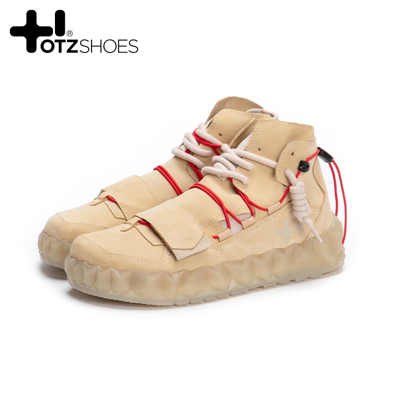 丑鞋otz2019秋冬新款丑萌鞋男女高帮鞋靴子高帮鞋