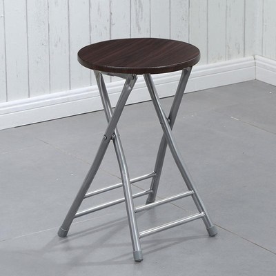 成人家用靠背折凳便携式圆凳餐椅稳当办公椅结实椅子凳子折叠凳