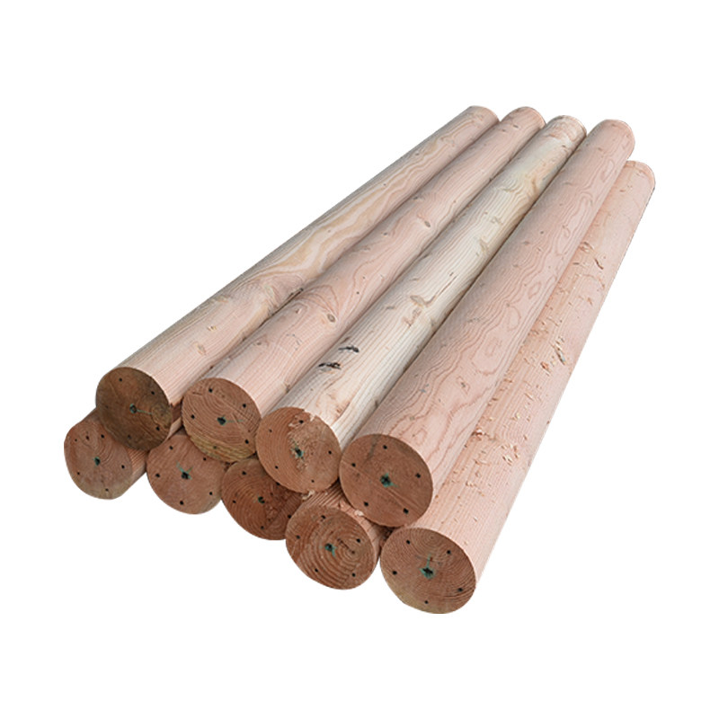 圆木柱子实木圆柱防腐建筑古建木房房梁碳化防腐木