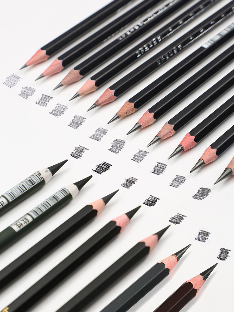 炭笔铅笔马利速写2b4b6b8b14b画笔玛丽碳铅软性马力铅笔