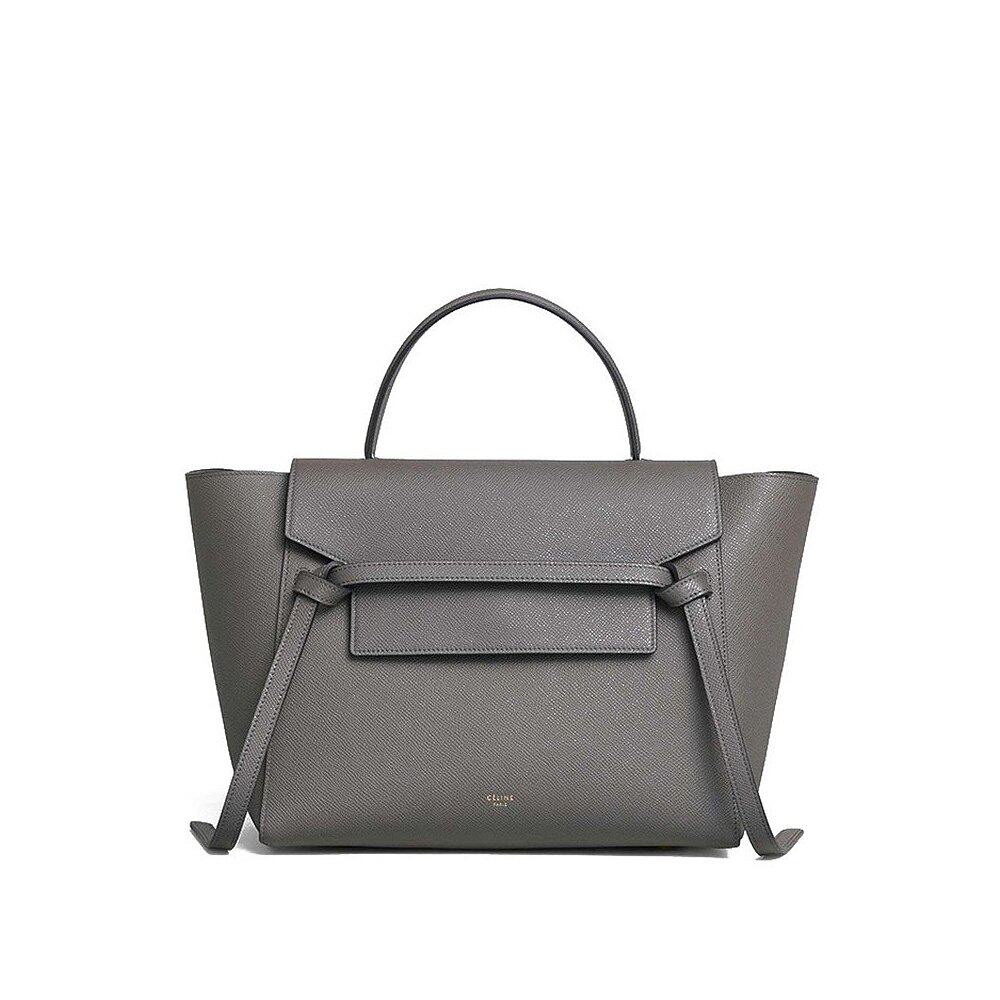 欧洲直邮celine赛琳经典minibelt女士灰色牛皮单肩通用款女包