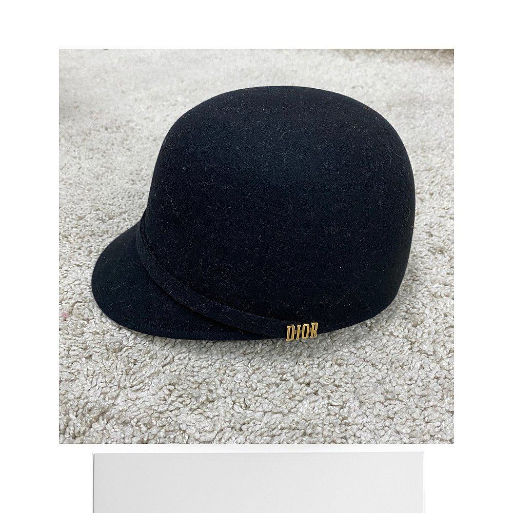 香港直邮christiandior黑色徽标帽子94aty920a893帽子