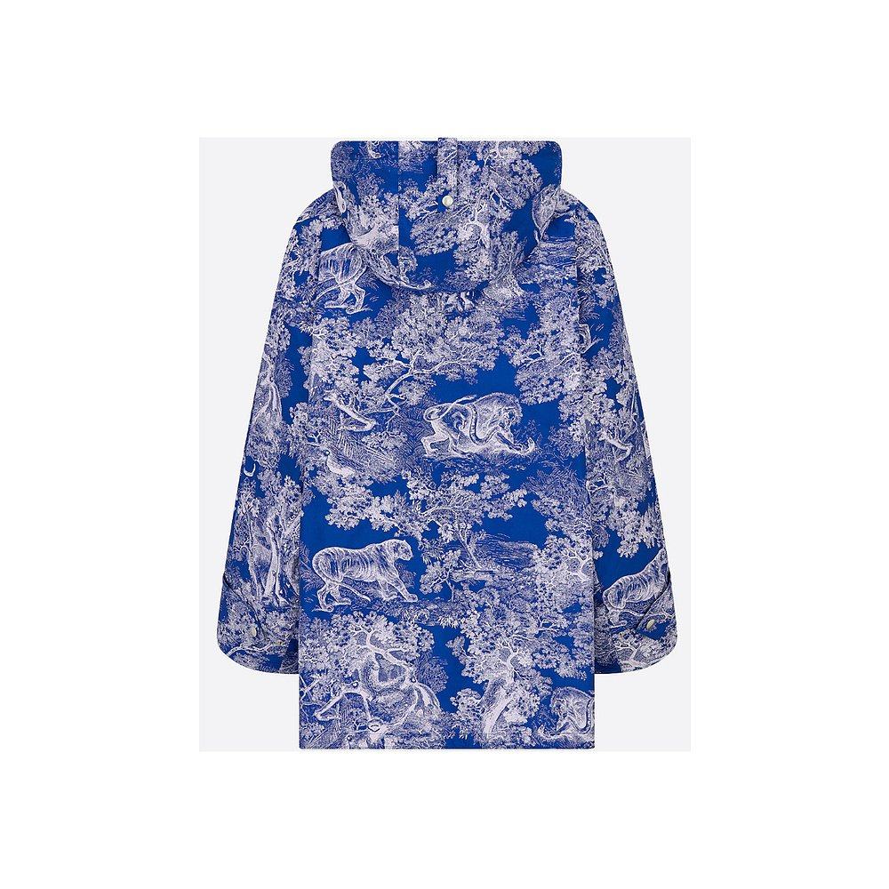 香港直邮christiandiordioriviera图案印花连帽休闲夹克短外套