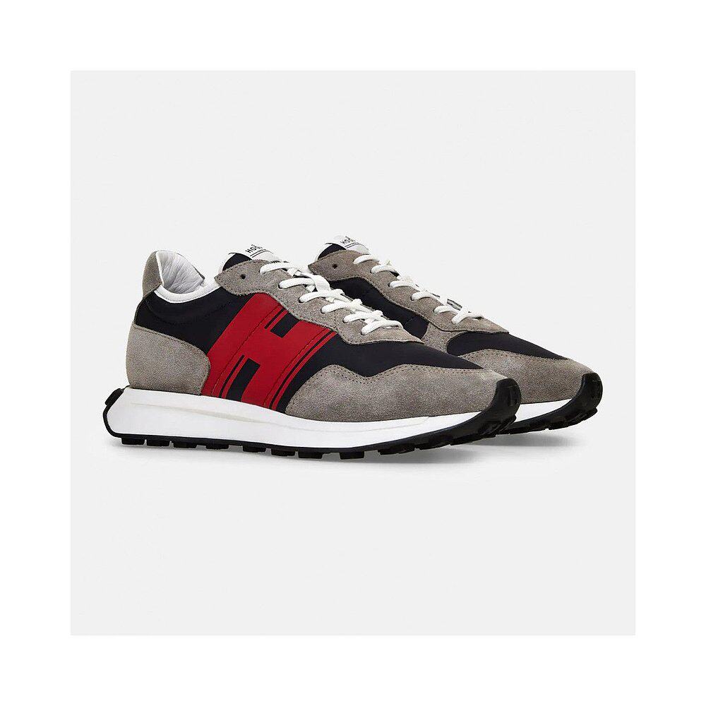 欧洲直邮hogan霍根男士灰色系绳休闲鞋经典潮流时尚时尚休闲鞋