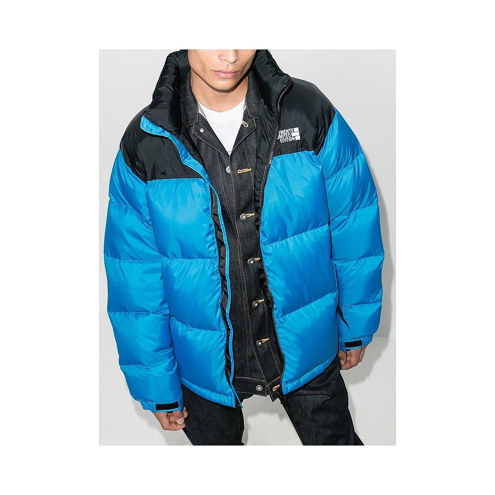 香港直发vetements高领拉链长袖徽标羽绒服保暖舒适毛呢外套