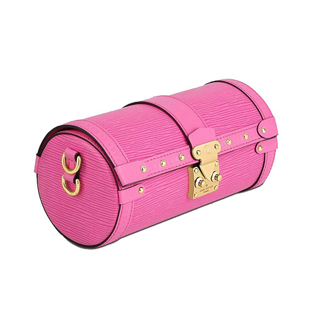 欧洲直邮louisvuitton路易威登papillontrunk系列粉色水波通用款女包