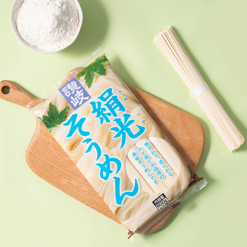 挂面日本进口赞岐绢光日式汤面面条包邮600g面条