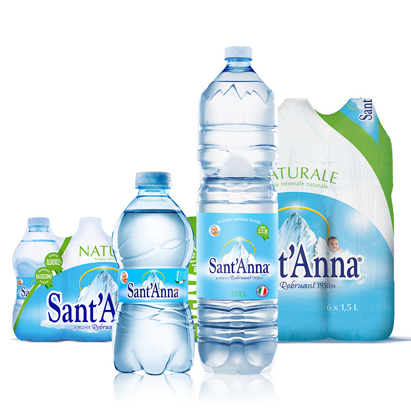 意大利进口santanna圣安安娜天然矿泉水婴儿饮用饮用水